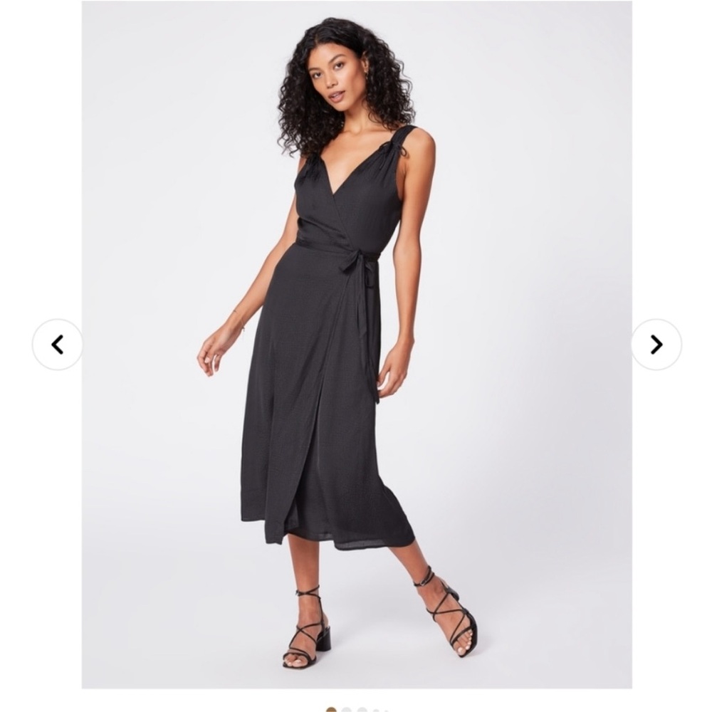 Paige Carisa Black Wrap sleeveless dress size XS NWOT